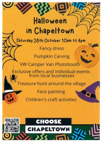 Halloween In Chapeltown event, taking place Saturday 28th October between 10am and 4pm. 