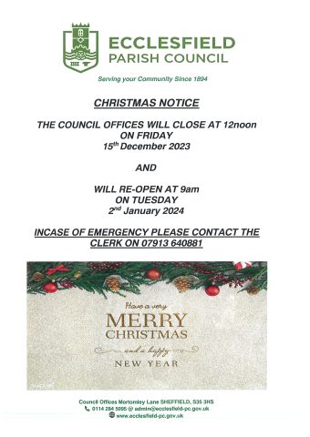 EPC CHristmas opening days, our office will be closed from Monday 18th December until January Tuesday 2nd January 2024 