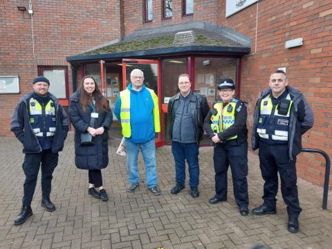 Councillors & SY NPT pictured in Chapeltown 