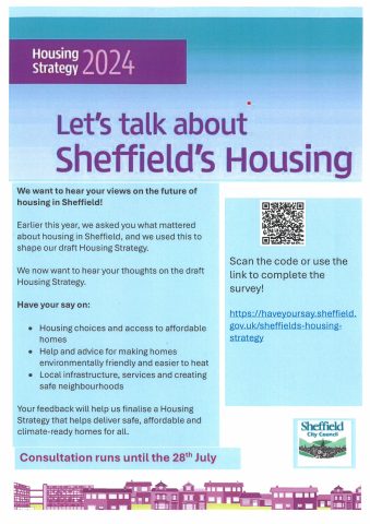 Poster from Sheffield City Council Housing survey poster 