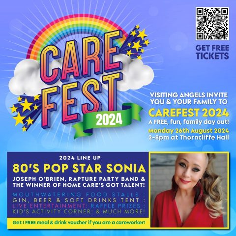 carefest event taking place at thorncliffe hall on Monday 26th August between 2-8pm